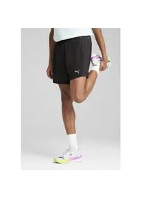 Laufshorts Puma "M RUN VELOCITY 5" SHORT", Herren, Gr. L, N-Gr, Puma schwarz, Obermaterial: 88% Polyester, 12% Elasthan, unifarben, regular fit kniefrei, Hosen, mit DryCELL Technologie, mit Stauraum, Regular Fit