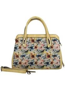 Henkeltasche Laura Vita "Laura Vita Taschen Lederimitat/Textil", Damen, Gr. onesize, gelb, Lederimitat, Taschen