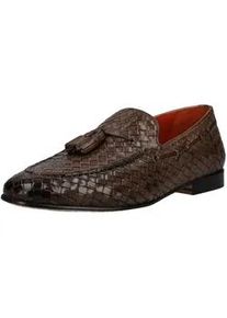 Melvin & Hamilton Slipper MELVIN & HAMILTON "Melvin & Hamilton Slipper Leder", Herren, Gr. 43, braun, Leder, Schuhe Slipper