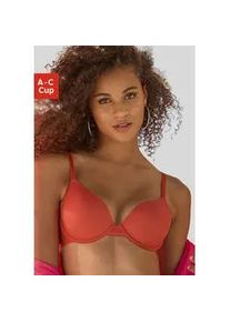 Schalen-BH s.Oliver "Louise", Damen, Gr. 90, Cup A, orange (dunkelorange), Microtouch, Obermaterial: 59% Polyamid, 21% Polyester, 20% Elasthan, BHs Schalen-BH, mit nahtlos vorgeformten Cups