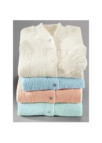 w&auml;schepur Strickjacke W&Auml;SCHEPUR, Damen, Gr. 36/38, gr&uuml;n (mint), 50% Wolle, 50% Polyacryl, unifarben, Strickjacken Strickjacke