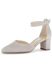 Spangenpumps Gabor "Spangenpumps", Damen, Gr. 38,5, grau, Schuhe Spangenpumps