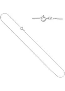 Goldkette Jobo "Panzerkette 1,3 mm" Gr. 36, wei&szlig;gold 585, Halsketten, Damen, 36cm, Wei&szlig;gold 585, Goldkette, 14 Karat 585 Wei&szlig;gold