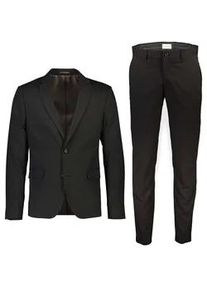 Anzug LINDBERGH "Anzug Relaxed Fit", Herren, Gr. 60, Normalgr&ouml;&szlig;en, schwarz, Obermaterial: 77% Polyester, 18% Viskose, 5% Elasthan; Futter: 100% Polyester, unifarben, Anz&uuml;ge