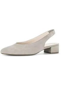 Slingpumps Gabor "Slingpumps", Damen, Gr. 36, grau, Schuhe Slingpumps
