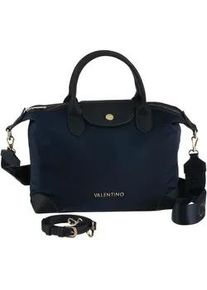 Henkeltasche Valentino BAGS "JOLLY RE", Damen, Gr. B/H/T: 15cm x 23cm x 32cm, blau, Lederimitat, Textil, Taschen, Damen Schultertasche, Umh&auml;ngetasche mit Logoschriftzug