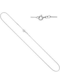 Goldkette Jobo "Venezianerkette 0,9 mm" Gr. 42, wei&szlig;gold 333, Halsketten, Damen, 42cm, Wei&szlig;gold 333, Goldkette, 8 Karat 333 Wei&szlig;gold