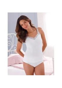 w&auml;schepur Achselhemd W&Auml;SCHEPUR, Damen, Gr. 42, 1 Stk., Normalgr&ouml;&szlig;en, wei&szlig;, 100% Baumwolle, V-Ausschnitt, Unterhemden