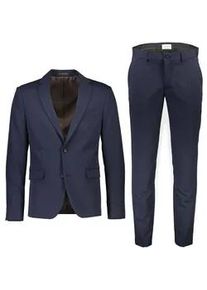 Anzug LINDBERGH "Anzug Relaxed Fit", Herren, Gr. 50, Normalgr&ouml;&szlig;en, navy, Obermaterial: 77% Polyester, 18% Viskose, 5% Elasthan; Futter: 100% Polyester, unifarben, Anz&uuml;ge