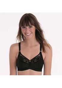 Soft-BH Rosa Faia "Sita", Damen, Gr. 75, Cup C, schwarz, Obermaterial: 76% Polyamid, 24% Elasthan, BHs Soft-BH, verstellbare Tr&auml;ger, transparente Blende, mit Spitze, feminin