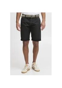 Shorts Blend "BHBruno", Herren, Gr. XXL, US-Gr&ouml;&szlig;en, schwarz, Web, 97% Baumwolle, 3% Elasthan, unifarben, regular fit kurz, Hosen Shorts, Chino Shorts mit G&uuml;rtel