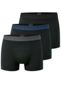 Boxershorts Schiesser "Boxershort 3PACK Shorts "95/5" 3er Pack", Herren, Gr. 4XL, schwarz, Obermaterial: 95% Baumwolle CO. 5% Elasthan EL., Unterhosen