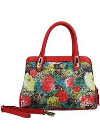 Henkeltasche Laura Vita "Laura Vita Taschen Lederimitat/Textil", Damen, Gr. onesize, rot, Lederimitat, Taschen