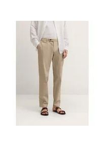 Chinohose Bugatti "Modern Fit", Herren, Gr. 34, L&auml;nge 34, 50, beige, 86% Baumwolle, 11% Polyester, 3% Elasthan, unifarben, normal, Hosen Chinohose, aus der DynamicSeries