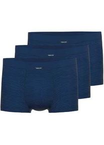 Retro Boxer Ammann "3er Pack Retro Short Day Classic / Jeans Feinripp", Herren, Gr. 7, blau (dunkelblau), Obermaterial: 75% Baumwolle CO. 25% Polyester PES., Unterhosen