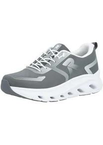 Slip-On Sneaker Rieker SPORT, Herren, Gr. 41, grau, Textil, Schuhe, Sportschuh, Freizeitsneaker, Halbschuh zum Schlupfen