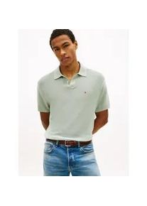 Polokragenpullover Tommy Hilfiger "COOL TOUCH STRUCTURE", Damen, Gr. XXL, minty grau, Strick, Obermaterial: 100% Baumwolle, regular fit normal, Rundhals, eingesetzt gerader Abschluss, Pullover, Regular fit mit Polokragen