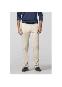 Chinos MEYER "NEW YORK Art.1-8130", Herren, Gr. 48, Normalgr&ouml;&szlig;en, teak, 90% Baumwolle, 7% Kapok, 3% Elasthan, unifarben, regular fit lang, Hosen, mit buntgewebtem Innenfutter