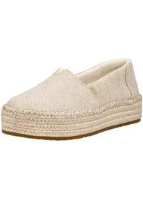 Toms Shoes Espadrille TOMS "TOMS Halbschuhe Textil", Damen, Gr. 40, gold, Textil, Schuhe Espadrille