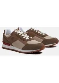 Sneaker Timberland "SCOUT HEIGHTS LOW LACE UP SNEAKER", Herren, Gr. 42, ltbeimeshwmdbrn, Leder, Textil, Schuhe Sneaker