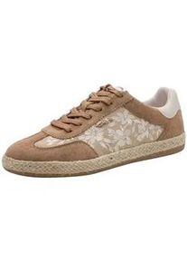 Sneaker Tamaris "Tamaris Sneaker Lederimitat/Textil", Damen, Gr. 39, camel, Lederimitat, Textil, Schuhe Sneaker