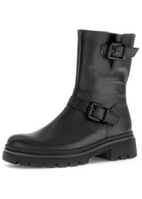 Stiefelette Gabor "Sportliche Stiefelette", Damen, Gr. 38, schwarz, Schuhe Stiefelette