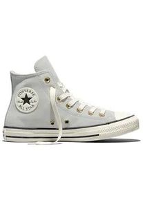 Sneaker Converse "CHUCK TAYLOR ALL STAR SUEDE", Herren, Gr. 45, light grau, egret, schwarz, Leder, Schuhe Sneaker