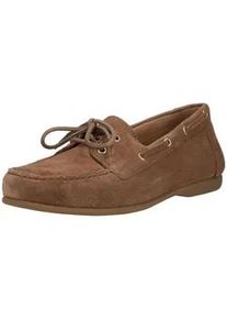 Mokassin Gabor "Gabor Mokassin Leder", Damen, Gr. 38, braun, Leder, Schuhe Mokassin