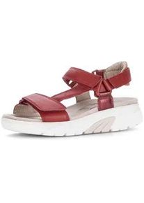 Trekkingsandale Gabor "Trekkingsandale", Damen, Gr. 38, rot, Schuhe