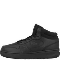 Sneaker Lacoste "Lacoste L001 Set MID 225 Sneaker mid Herren Schuhe", Herren, Gr. 41, schwarz, Glattleder, Schuhe Sneaker, Perforationen