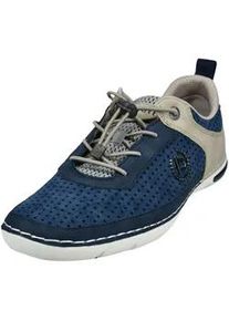 Schn&uuml;rschuh Bugatti "Bugatti Halbschuhe Lederimitat", Herren, Gr. 41, blau, Lederimitat, Schuhe Schn&uuml;rschuh