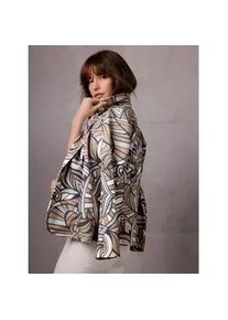 Jackenblazer CREATION L PREMIUM "Modal-Mix-Blazer", Herren, Gr. 40, beige, hellgrau, bedruckt, 50% Modal, 44% Polyester, 6% Elasthan, Blazer