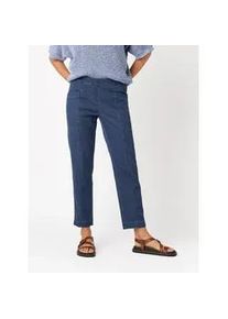 Stoffhose Toni "Sue Joggpants 7/8", Damen, Gr. 42, N-Gr, blau, Web, Obermaterial: 77% Baumwolle, 20% Polyamid, 3% Elasthan, unifarben, schmal lang, Hosen Stoffhose, mit Stretch