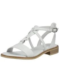 Riemchensandale Nero Giardini "Nero Giardini Sandalen Leder", Damen, Gr. 40, wei&szlig;, Leder, Schuhe Riemchensandale