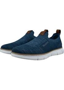 Slip-On Sneaker Bugatti, Herren, Gr. 44, blau, Textil, meliert, Schuhe, Sock-Sneaker, Slipper, Freizeitschuh zum Schlupfen