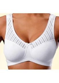 Soft-BH Nuance, Damen, Gr. 80, Cup D, wei&szlig;, Trikot, Obermaterial: 85% Baumwolle, 10% Polyamid, 5% Elasthan, Basic, BHs Soft-BH, ohne B&uuml;gel, Baumwollqualit&auml;t