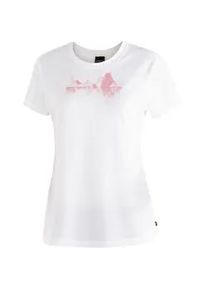 T-Shirt Maier Sports "Tilia Pique W", Damen, Gr. 48, wei&szlig;, 100% Polyester, Rundhals, Shirts T-Shirt, Damen Funktionsshirt, Freizeitshirt mit Aufdruck
