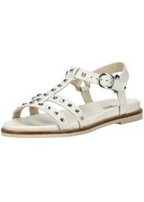 Riemchensandale Nero Giardini "Nero Giardini Sandalen Leder", Damen, Gr. 39, wei&szlig;, Leder, Schuhe Riemchensandale