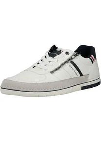 Sneaker Tom Tailor "Tom Tailor Sneaker Lederimitat/Textil", Herren, Gr. 46, wei&szlig;, Lederimitat, Textil, Schuhe Sneaker