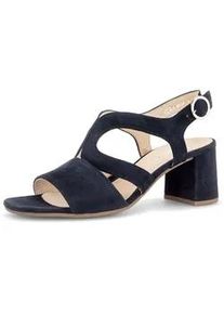 Riemchensandale Gabor "Riemchensandale", Damen, Gr. 36, blau, Schuhe Riemchensandale