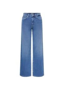 High-waist-Jeans Only "ONLMADISON JOGG HW WIDE DNM", Damen, Gr. 29, L&auml;nge 30, light blau denim, Denim/Jeans, Obermaterial: 100% Baumwolle, unifarben, weit lang, Jeans High-Waist-Jeans, high waist, wide fit