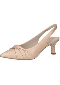Pumps Caprice "Caprice Pumps Leder", Damen, Gr. 37, beige, Leder, Schuhe Pumps
