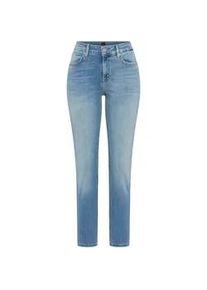 Slim-fit-Jeans BOSS ORANGE "JACKIE MR 11.0 Premium Damenmode", Damen, Gr. 31, L&auml;nge 28, medium blau 423, Denim/Jeans, Obermaterial: 92% Baumwolle, 6% Polyester, 2% Elasthan, unifarben, slim fit lang, Jeans Slim-fit-Jeans, im 5-Pocket-Stil, Mid Rise