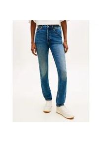 Tommy Hilfiger Skinny-fit-Jeans TOMMY JEANS "MID RISE SLIM BJ2233", Damen, Gr. 33, L&auml;nge 32, denim medium, Denim/Jeans, Obermaterial: 51% Baumwolle, 28% Lyocell, 20% Polyester, 1% Elasthan, unifarben, slim fit, Jeans