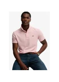 Poloshirt Superdry "CLASSIC PIQUE POLO", Damen, Gr. 3XL, montauk pink, Single Jersey, Obermaterial: 100% Baumwolle, unifarben, relaxed fit normal, Rundhals, Shirts