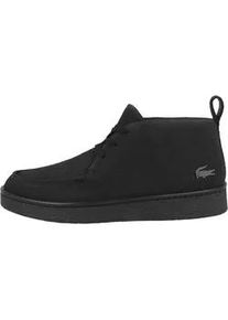Sneaker Lacoste "Lacoste Baseshot Chukka 2251 Sneaker mid Herren Schuhe", Herren, Gr. 45, schwarz, Veloursleder, Schuhe Sneaker, Zuglasche an der Ferse
