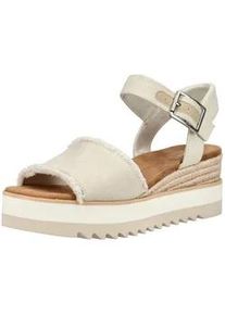 Toms Shoes Keilsandalette TOMS "TOMS Sandalen Textil", Damen, Gr. 37,5, wei&szlig;, Textil, Schuhe