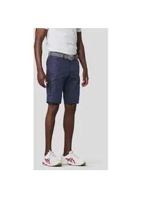 Chinos MEYER "B-ORLANDO Art.1-3074", Herren, Gr. 27, Normalgr&ouml;&szlig;en, blau, 96% Baumwolle, 4% Elasthan, unifarben, slim fit kurz, Hosen, mit buntgewebtem Innenfutter