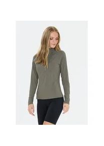 Fleeceshirt Endurance "Trami", Damen, Gr. 46, dunkelgrau, 89% Polyamid, 11% Elasthan, unifarben, normal, ohne Ausschnitt, Shirts, 4-Wege Stretch