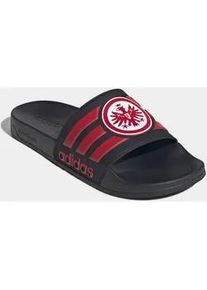 Badesandale Adidas SPORTSWEAR "ADILETTE SHOWER FRANKFURT BADESCHLAPPEN", Herren, Gr. 44,5, core schwarz, sge rot, sge rot, Synthetik, Schuhe, Badelatschen